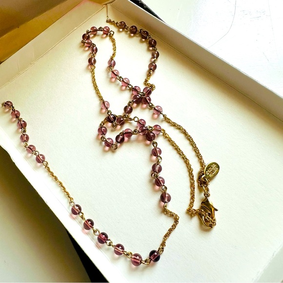 NIB VTG Nolan Miller Glamour Collection Black and Gold Pendant Necklace - Picture 3 of 4